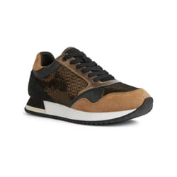 ) Geox Doralea Leather Women's Bronze/Toffee Trainers - Brown, 5 (Adults'
