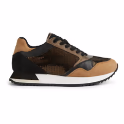 ) Geox Doralea Leather Women's Bronze/Toffee Trainers - Brown, 5 (Adults'
