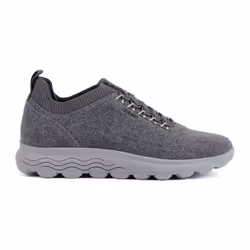 ) Geox D Spherica A Wool Blend Women's Anthracite Trainers - Grey, 7 (Adults'