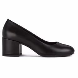 ) Geox D ELEANA A Leather Bovine Full Grain Women's Black Heels - Black, 5 (Adults' - Additional view 4
