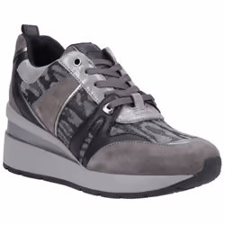 ) Geox D Zosma B 0 Women's Dark Grey Trainers - Grey, 4 (Adults'