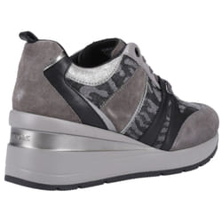 ) Geox D Zosma B 0 Women's Dark Grey Trainers - Grey, 5 (Adults'