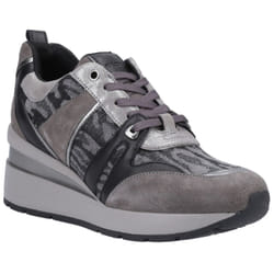 ) Geox D Zosma B 0 Women's Dark Grey Trainers - Grey, 7 (Adults'