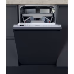 Hotpoint HSIC 3T127 C, Fully built-in, Slimline (45 cm), Silver, Silver, Buttons, LED