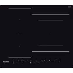 Hotpoint HB 2760B NE, Black, Built-in, 59 cm, Zone induction hob, Glass-ceramic, 3 zone(s)