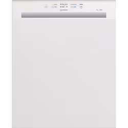 Indesit DBE 2B19UK, Fully built-in, Full size (60 cm), White, White, Buttons, 1.55 m
