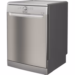 Indesit DFE 1B19 X UK, Freestanding, Full size (60 cm), Stainless steel, Buttons, Rotary, 1.3 m, 1.55 m