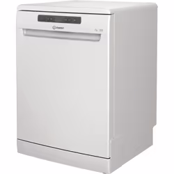 Indesit DFC 2C24 UK, Freestanding, Full size (60 cm), White, White, Buttons, 1.55 m