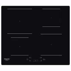 Hotpoint HQ 5660S NE, Black, Built-in, 59 cm, Zone induction hob, Glass-ceramic, 4 zone(s)