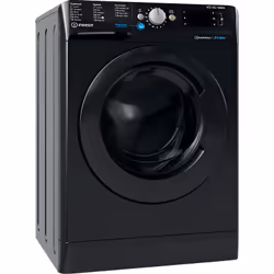 Indesit BDE 861483X K UK N, Front-load, Freestanding, Black, Left, Black, Black