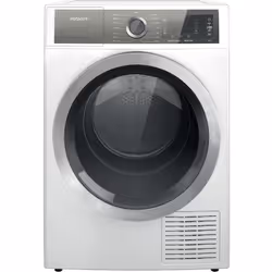 Hotpoint H8 D94WB EU, Freestanding, Front-load, Heat pump, White, Rotary, Touch, Right