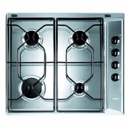 Indesit PAA 642 IX/I WE1, Stainless steel, Built-in, 58 cm, Gas, Stainless steel, 4 zone(s)