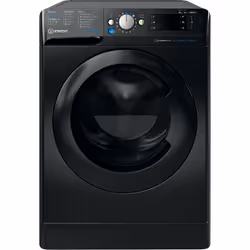 Indesit Innex BDE 96436 KV UK, Front-load, Freestanding, Black, Left, Black, Black