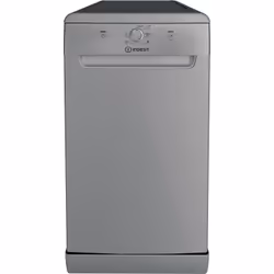 Indesit IN2FE10CS90SUK, Freestanding, Slimline (45 cm), White, Silver, Buttons, 1.3 m