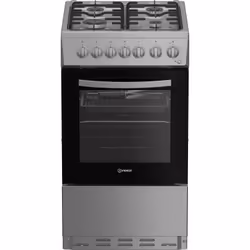 Indesit I5G3PMX, Stainless steel, Rotary, Silver, Aluminium, Metal, Front
