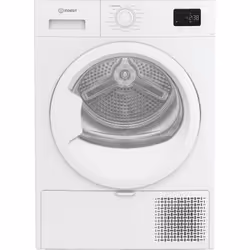 Indesit C YSD 72D WW UK, Freestanding, Front-load, Heat pump, White, Buttons, Rotary, Right
