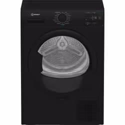 Indesit C YSD 82D BB UK, Freestanding, Front-load, Heat pump, Black, Buttons, Rotary, Right