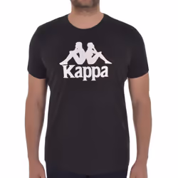 Kappa Mens Authentic Estessi Slim Fit Short Sleeve Roundneck T-Shirt Tee Top - S, Black