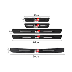 Motor Vehicle Parts GR Sport Carbon Fiber Car Door Threshold Sill Protector For Toyota GR Sport Gazoo Racing C-HR RAV4 Mirai Avens - 5PCS For GR sport