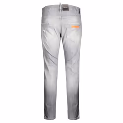 Dsquared2 Skinny Dan Faded Grey Paint Splatter Effect Jeans - W28 L32
