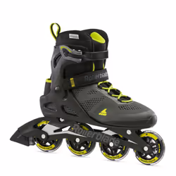 Rollerblade Macroblade 80, 24 - 31.5, Adults, Male, Black, Lime, Monochromatic, High boot