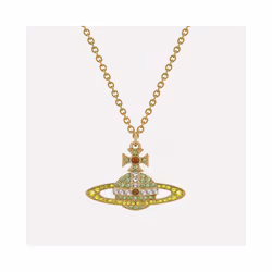 Vivienne Westwood - Kika Pendant Gold/ Peridot, Citrine