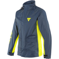 Dainese Storm 2 Motorcycle Rain Jacket, blue-yellow, Size XL for Men