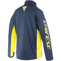 Dainese Storm 2 Motorcycle Rain Jacket, blue-yellow, Size XL for Men