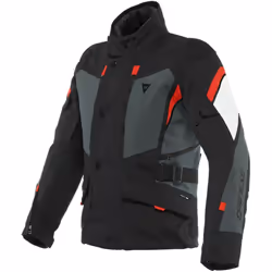 Dainese Carve Master 3 Gore-Tex Motorcycle Textile Jacket, black-grey-red, Size 50 for Men
