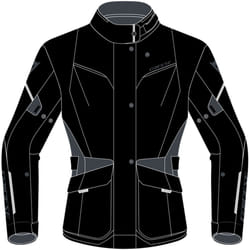 Dainese Tempest 3 D-Dry Ladies Motorcycle Textile Jacket, black-grey, Size 48 for Women