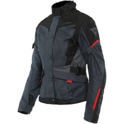 Dainese Tempest 3 D-Dry Ladies Motorcycle Textile Jacket, black-grey-red, Size 42 for Women