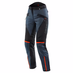 Dainese Tempest 3 D-Dry Ladies Textile Trousers Ebony / Black / Lava Red - 16