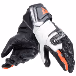 Dainese Carbon 4 Long Ladies Motorcycle Gloves, black-white-red, Size XL for Women