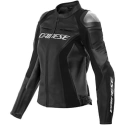 Dainese Racing 4 Perforated Ladies Motorcycle Leather Jacket, black, Size 48 for Women