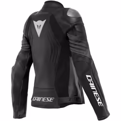 Dainese Racing 4 Perforated Ladies Motorcycle Leather Jacket, black, Size 46 for Women