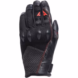 Dainese Karakum Ergo-Tek Magic Connection Motorcycle Gloves, black-red, Size 2XL for Men