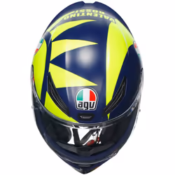AGV K-1 S Soleluna 2018 Helmet, blue-yellow, Size L for Men