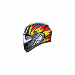 AGV K3 Birdy 2.0 ECE 22.06 Full Face Helmet Grey / Yellow / Red - L