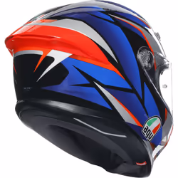 AGV K-6 S Slashcut Helmet, black-red-blue, Size 2XL for Men