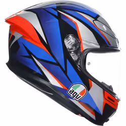 AGV K-6 S Slashcut Helmet, black-red-blue, Size 2XL for Men - Additional view 6