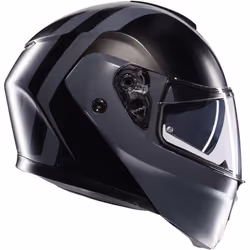 AGV Streetmodular Resia Helmet, black-grey, Size M for Men