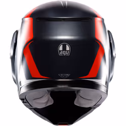 AGV Streetmodular Resia Helmet, grey-red, Size M for Men