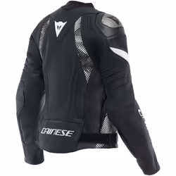 Dainese Avro 5 Ladies Motorcycle Leather Jacket, black-white, Size 42 for Women