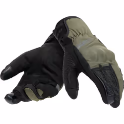 Dainese Trento D-Dry Motorcycle Gloves, black-green, Size XS for Men