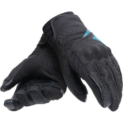 Dainese Trento D-Dry Ladies Motorcycle Gloves, black-blue, Size L for Women