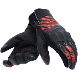 Dainese Fulmine D-Dry Motorcycle Gloves, black-red, Size XL for Men