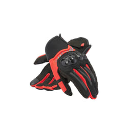 Dainese Mig 3 Air Tex Motorcycle Gloves, black-red, Size S for Men