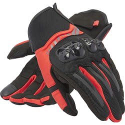 Dainese Mig 3 Air Tex Motorcycle Gloves, black-red, Size 2XL for Men