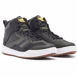 Dainese Suburb Air Motorcycle Shoes, black-green-yellow, Size 43 for Men