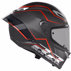 AGV Pista GP RR Performante Carbon Helmet, black-red, Size M for Men